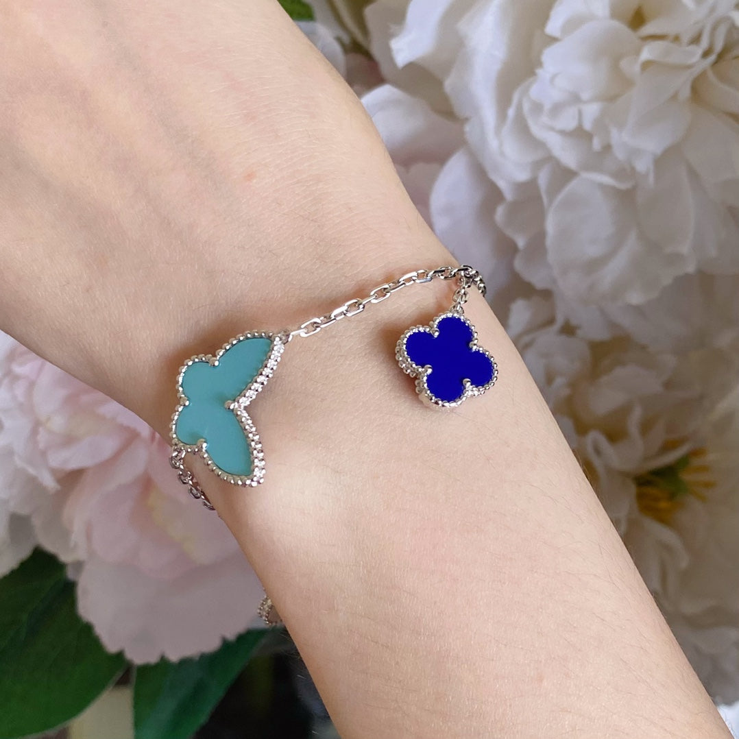 [Love More]LUCKY SPRING SILBERARMBAND 4 MOTIV