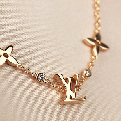 [Love More]STAR AND SUN 7 MOTIFS GOLD BRACELET