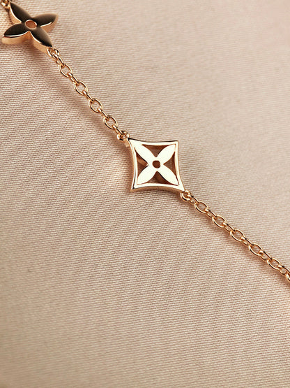 [Love More]STAR AND SUN 7 MOTIFS GOLD BRACELET