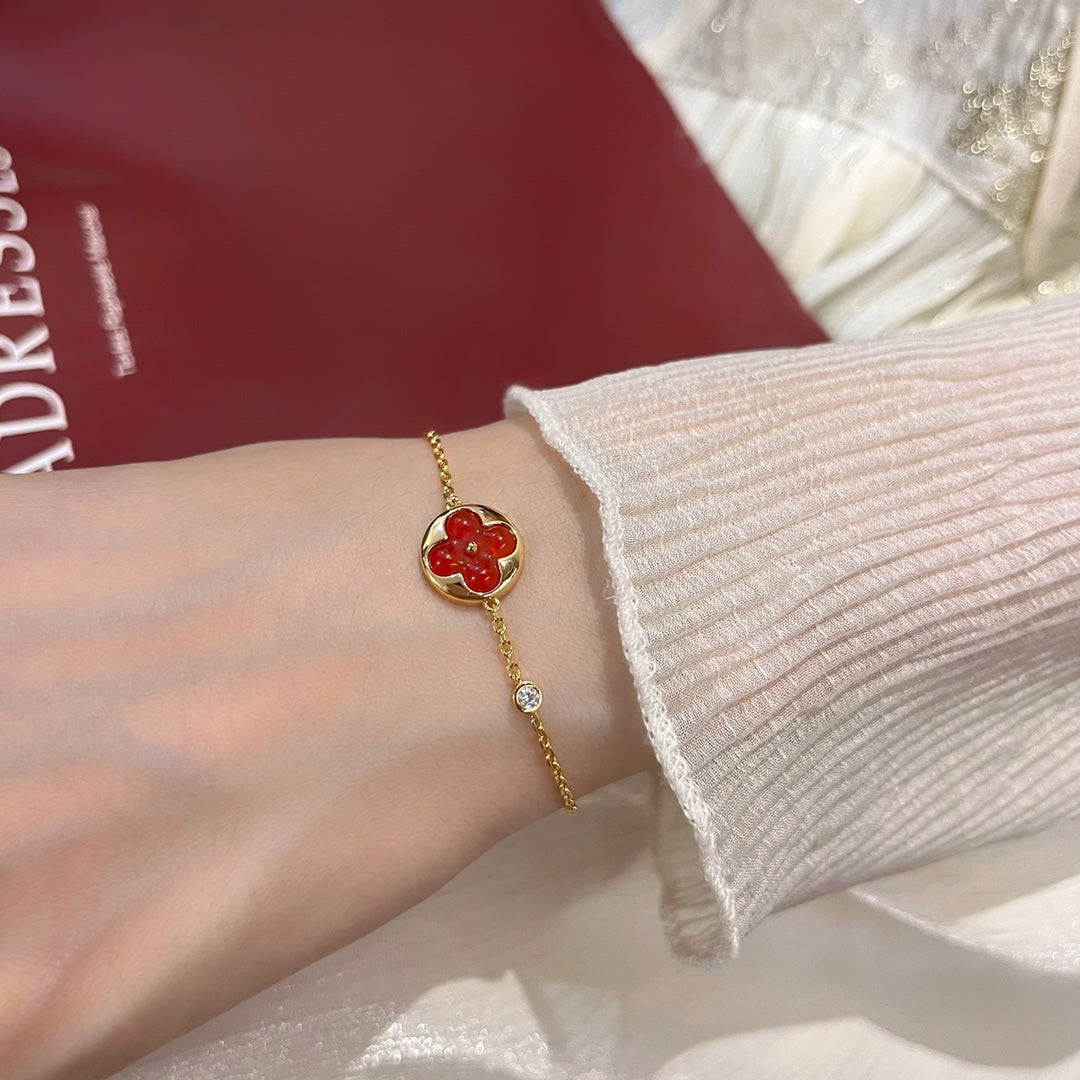 [Love More]Sonnenanhänger Karneol Armband