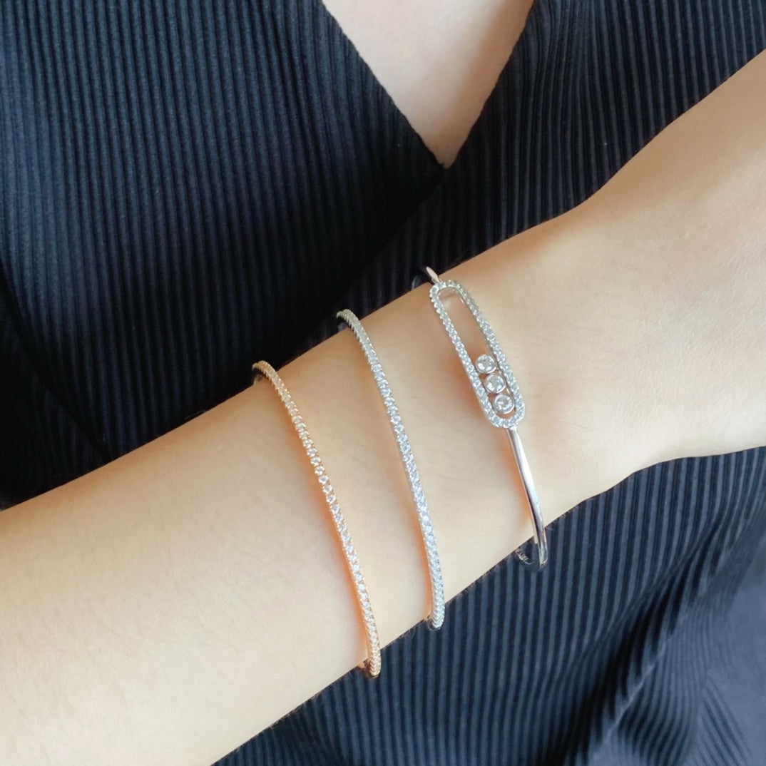 [Love More] MINI-DIAMANT-TENNISARMBAND