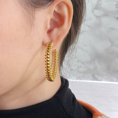 [Love More]CLASH HOOP EARRINGS