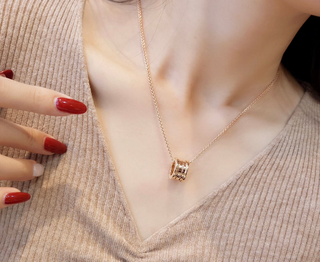 [Love More]ZERO 1 PINK GOLD NECKLACE