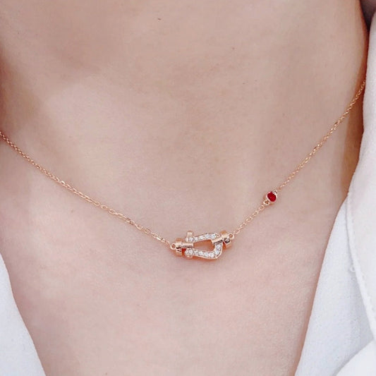 [Love More]FORCE 10 DIAMOND PINK GOLD NECKLACE