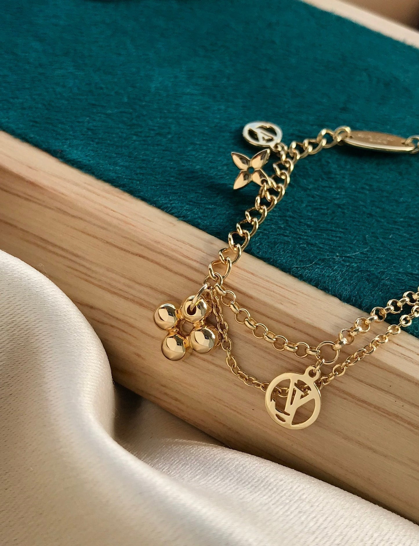 [Love More]BLÜHENDES ROSA GOLD MOP ARMBAND