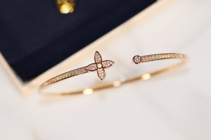 [Love More]IDYLLE GOLD OFFENES ARMBAND MIT DIAMANTEN