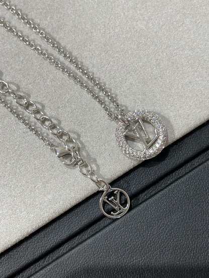 [Love More]BY NIGHT DIAMOND PAVED NECKLACE