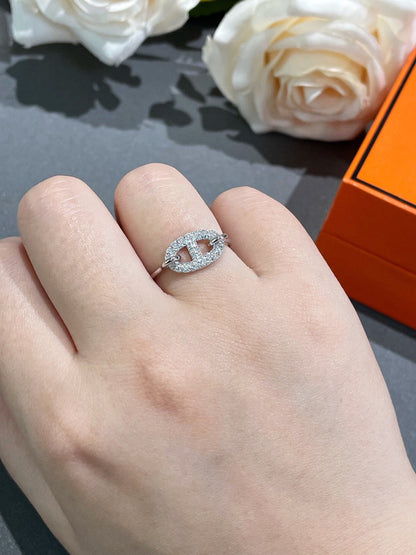 [Love More]Runder kleiner Diamantring