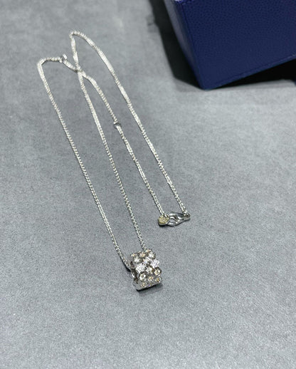 [Love More]BEE LOVE DIAMOND PAVED 3 ROW NECKLACE