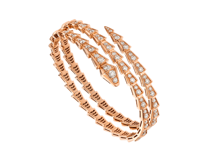 [Love More]SERPENTI ARMBAND ROTGOLD DIAMANT DOPPELREIHIG