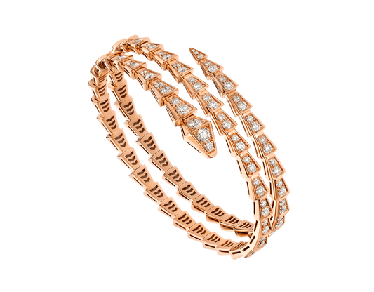 [Love More]SERPENTI ARMBAND ROTGOLD DIAMANT DOPPELREIHIG