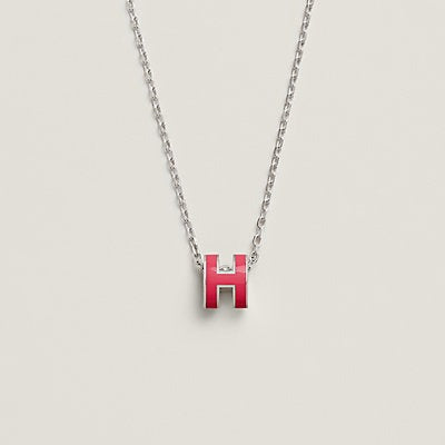 [Love More]H NECKLACE PINK