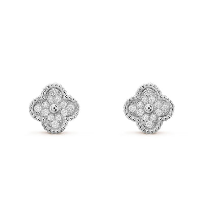 [Love More]CLOVER MINI DIAMANT OHRSTECKER