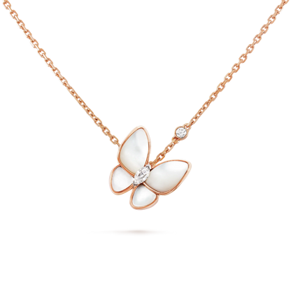 [Love More]BUTTERFLY MOP DIAMOND NECKLACE