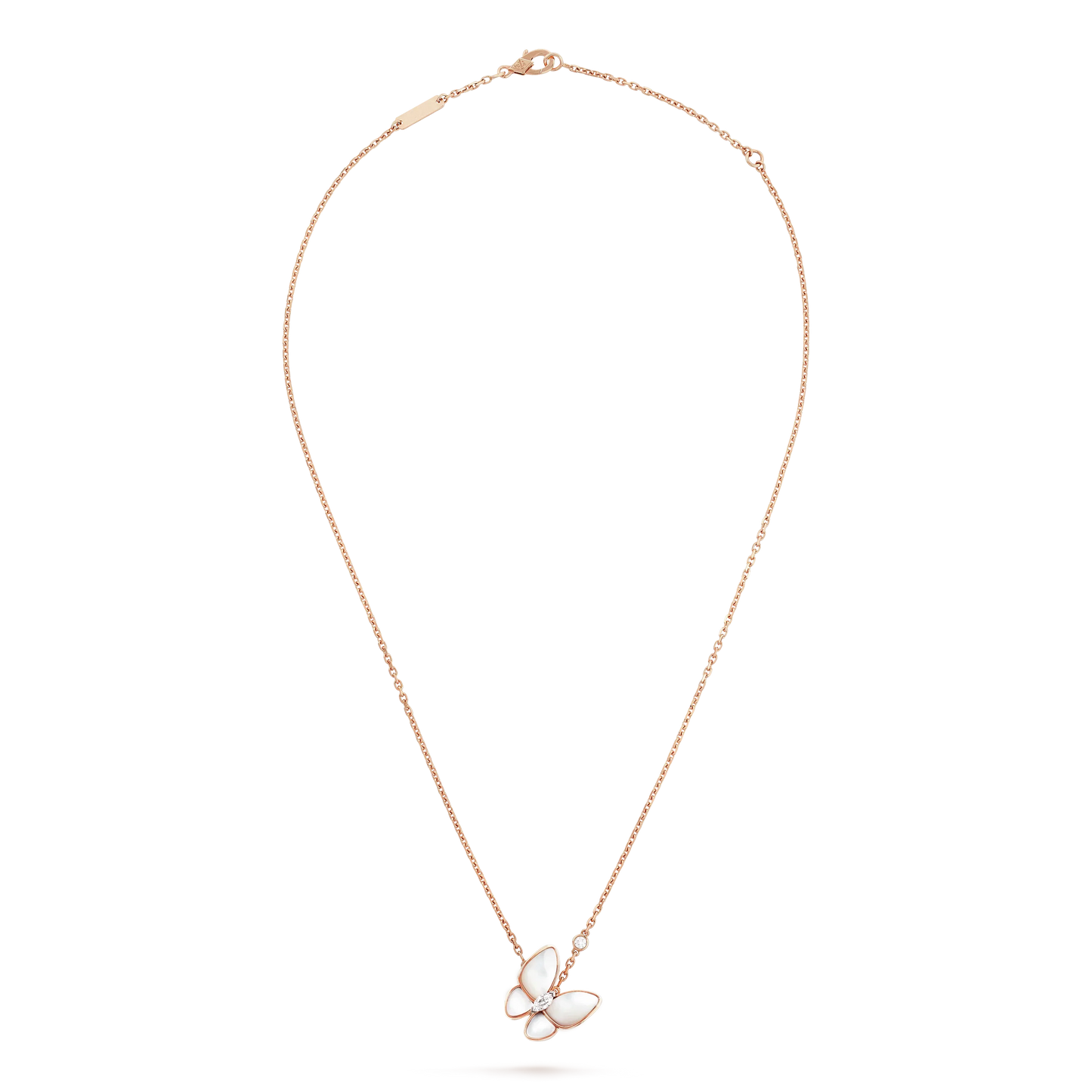 [Love More]BUTTERFLY MOP DIAMOND NECKLACE