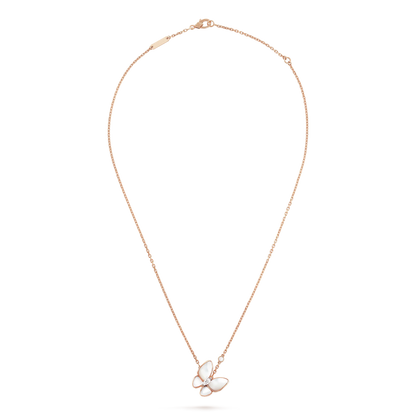 [Love More]BUTTERFLY MOP DIAMOND NECKLACE