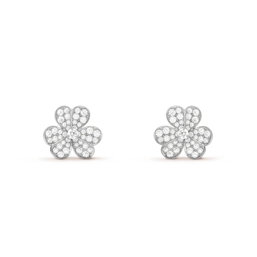 [Love More]CLOVER COMOS DIAMOND EARRINGS SILVER