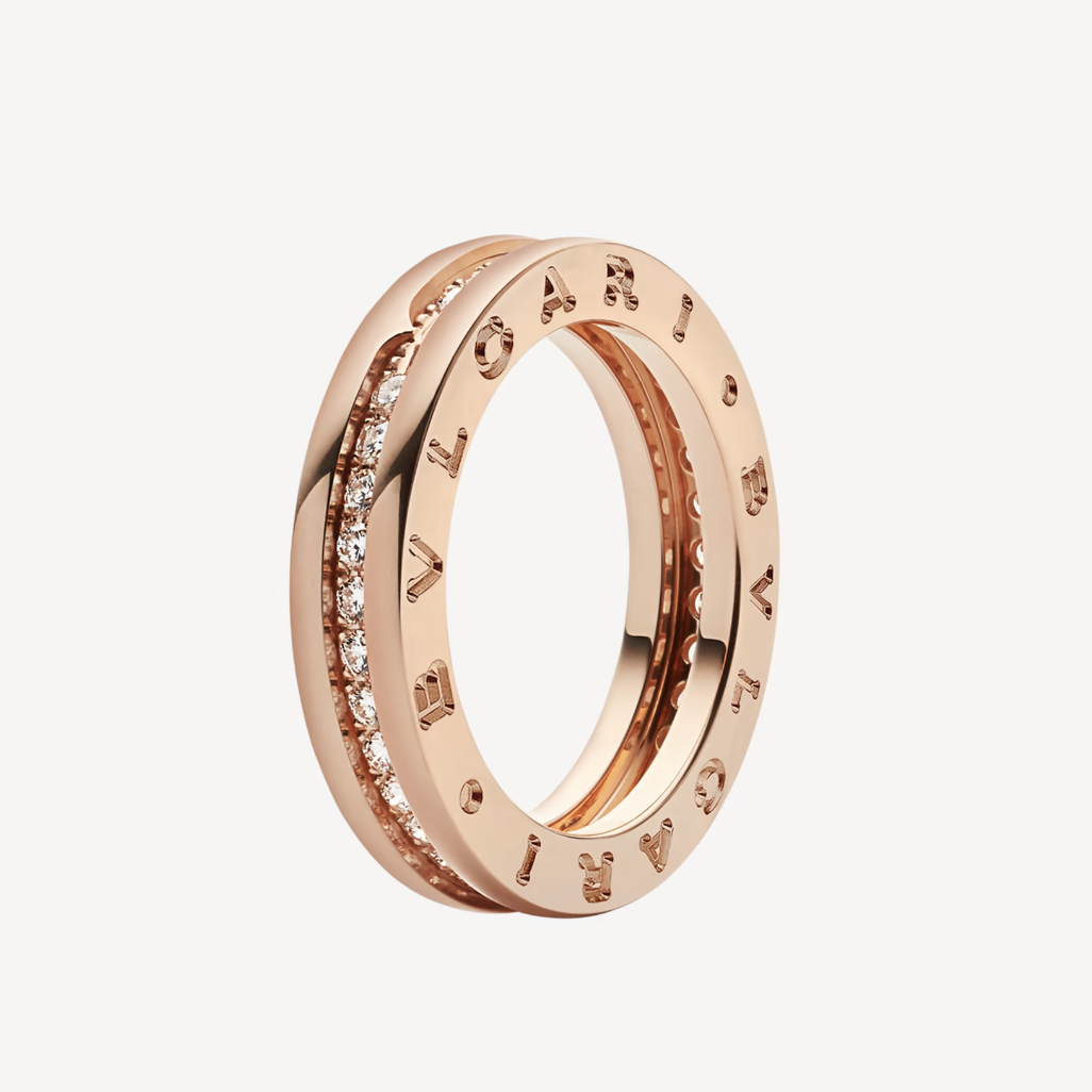 [Love More]ZERO 1 EINBAND-RING MIT DIAMANTEN AUF DEM SPIRALRING