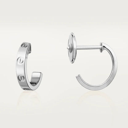 [Love More]LOVE EARRINGS 2.65MM SILVER