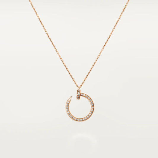 [Love More]JUSTE HALSKETTE ROTGOLD DIAMANTEN 