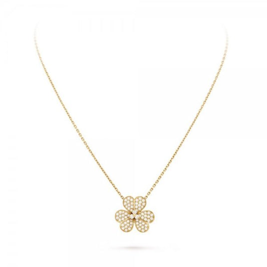 [Love More]FLOWER DIAMOND NECKLACE