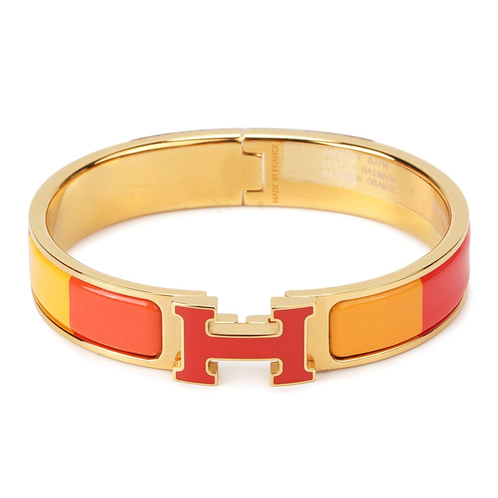 [Love More]H ARMBAND ORANGE REGENBOGEN KERAMIK