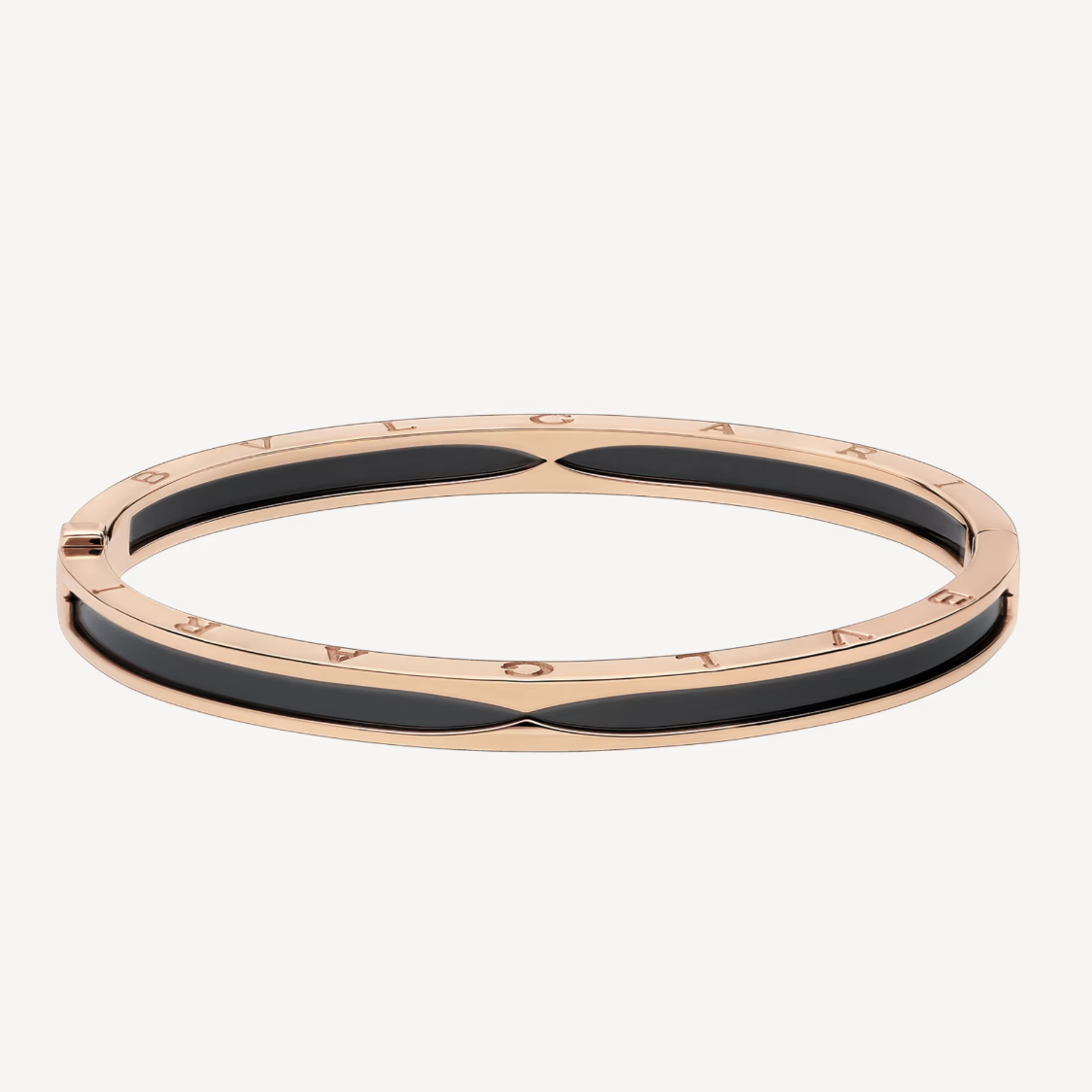 [Love More]ZERO 1 ROSA GOLD MIT SCHWARZEM KERAMIKARMBAND