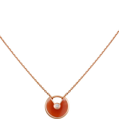 [Love More]AMULETTE GOLD CARNELIAN ONYX NECKLACE