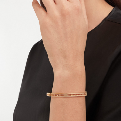 [Love More]ZERO 1 SPIRAL LOGO ROSA GOLD ARMBAND