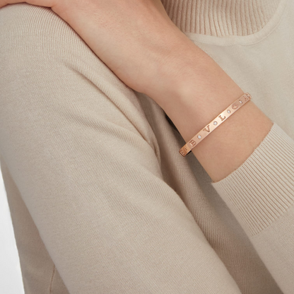 [Love More]ZERO 1 ROSÉGOLD 12 DIAMANTEN ARMBAND