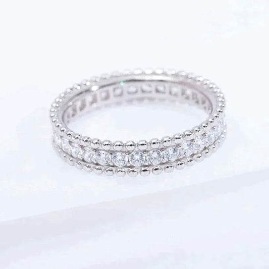 [Love More]PERLEE DIAMOND SILVER RING