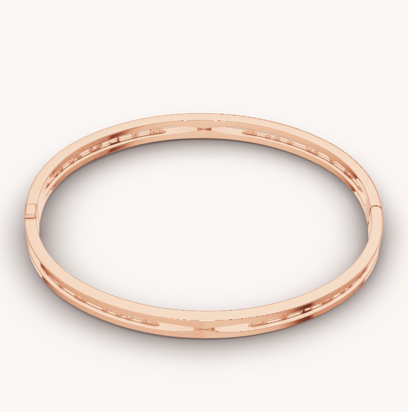 [Love More]ZERO 1 SPIRAL LOGO ROSA GOLD ARMBAND