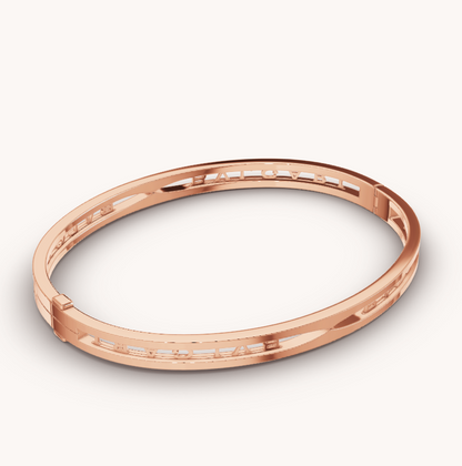 [Love More]ZERO 1 SPIRAL LOGO PINK GOLD BRACELET