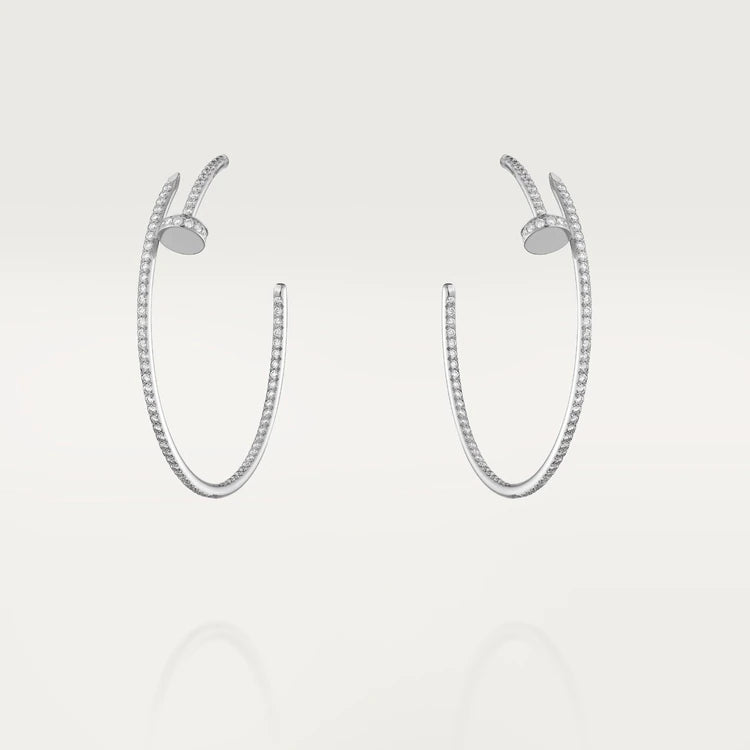 [Love More]JUSTE EARRINGS FULL DIAMONDS 1.8MM