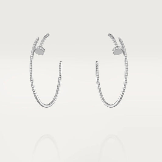 [Love More]JUSTE EARRINGS FULL DIAMONDS 1.8MM