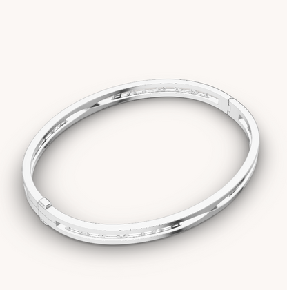 [Love More]ZERO 1 SPIRAL LOGO SILVER BRACELET