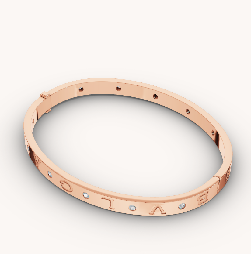 [Love More]ZERO 1 PINK GOLD 12 DIAMONDS BRACELET