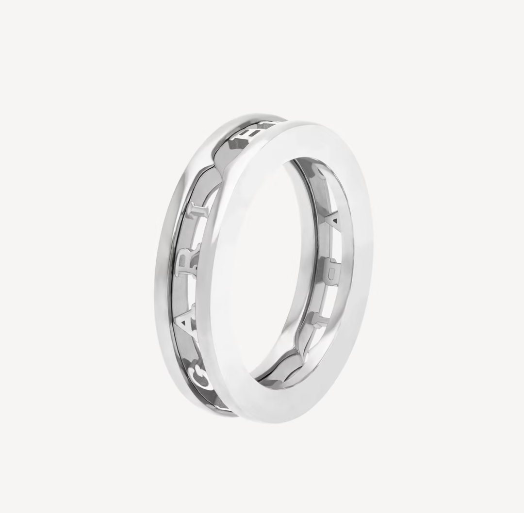 [Love More]ZERO 1 ONE-BAND MIT DURCHBROCHENER LOGO-SPIRALRING