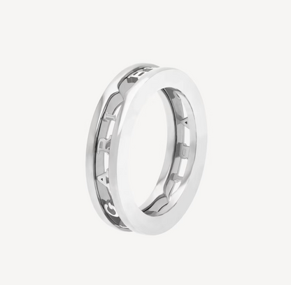 [Love More]ZERO 1 ONE-BAND MIT DURCHBROCHENER LOGO-SPIRALRING