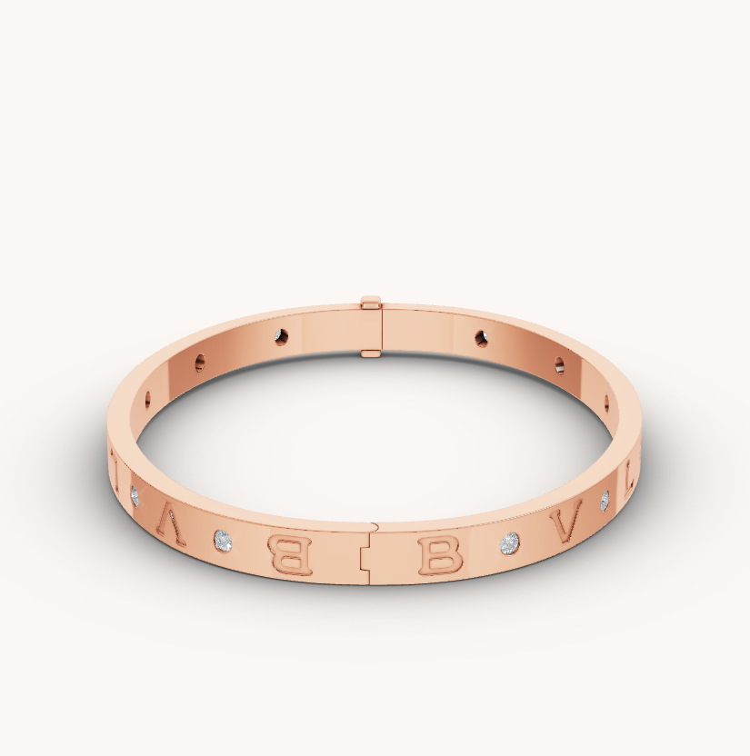 [Love More]ZERO 1 ROSÉGOLD 12 DIAMANTEN ARMBAND