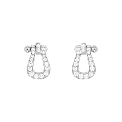 [Love More]FORCE 10 FULL DIAMOND STUD EARRINGS MINI MODEL