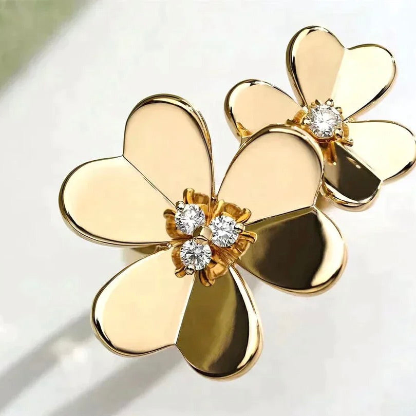 [Love More]CLOVER COMOS GOLD DIAMANTRING