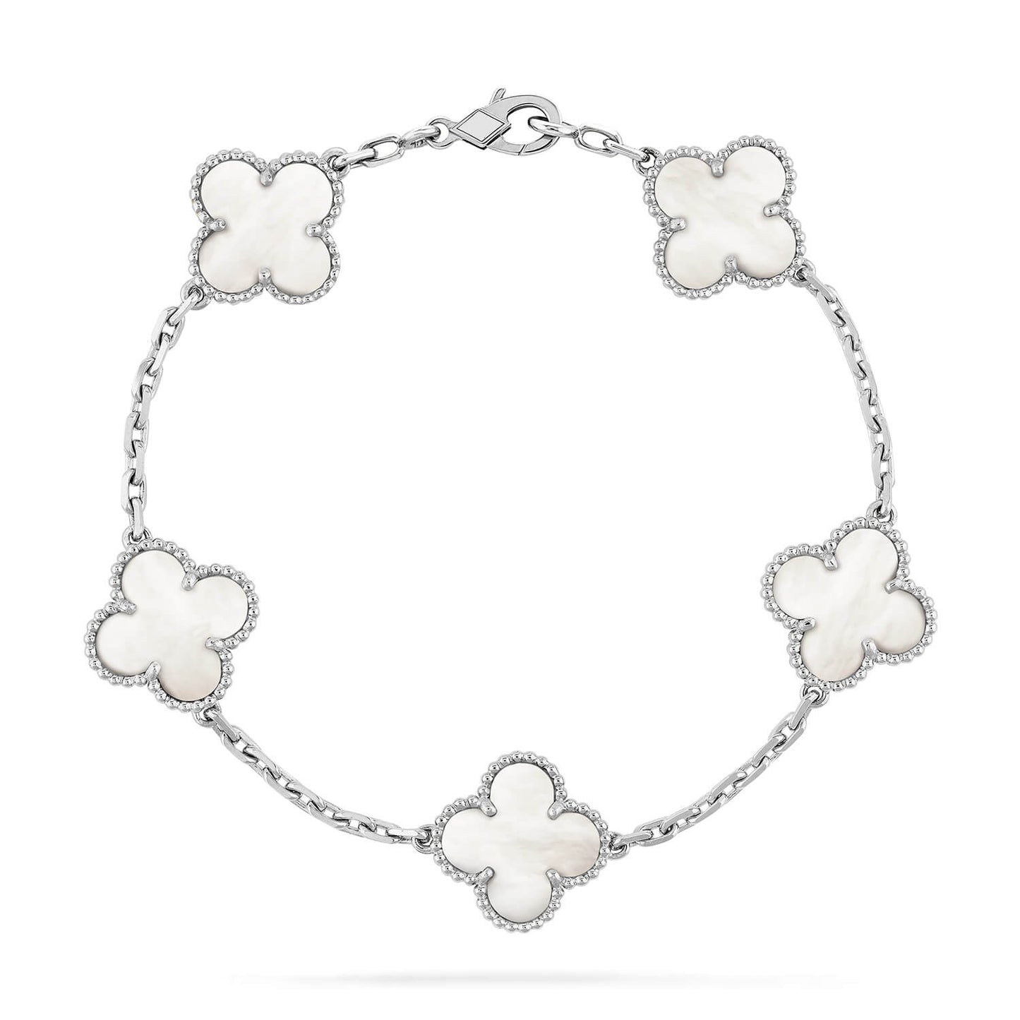 [Love More]CLOVER SILBER MOP 5 MOTIV ARMBAND 