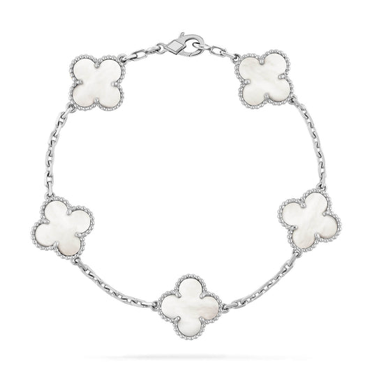 [Love More]CLOVER SILBER MOP 5 MOTIV ARMBAND 