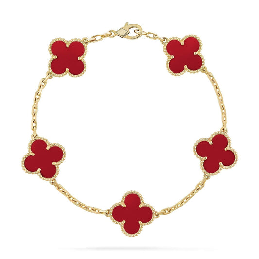 [Love More]CLOVER 5 MOTIVE ROTER ACHAT ARMBAND 