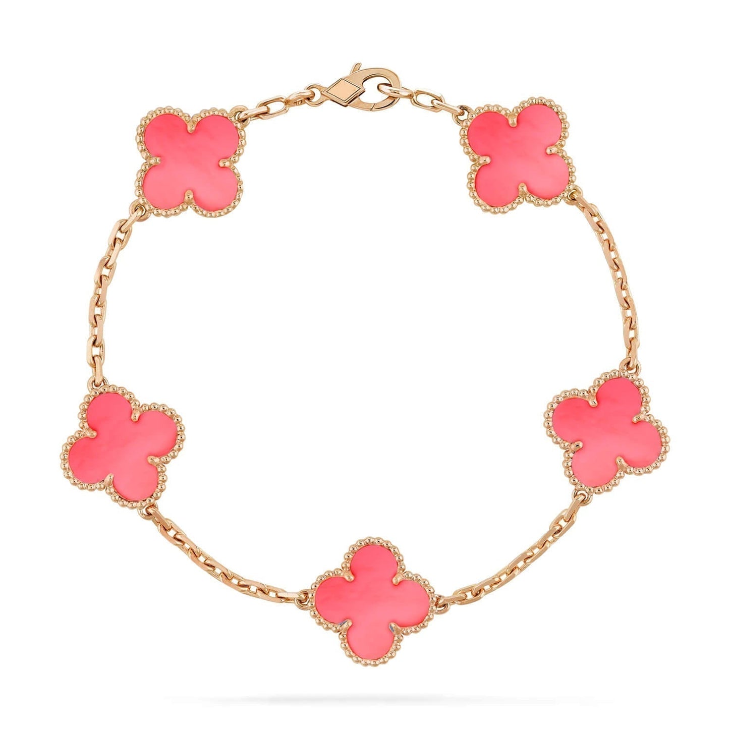 [Love More]CLOVER 5 PINK MOP ARMBAND