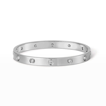 [Love More] LIEBESARMBAND 6,1 MM 10 DIAMANTEN