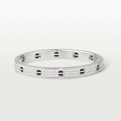 [Love More]LOVE BRACELET 6.1MM DIAMOND-PAVED CERAMIC