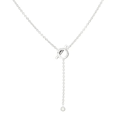 [Love More]FINESSE SILBER DIAMANT HALSKETTE