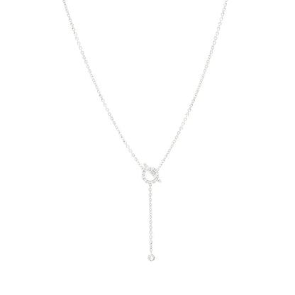 [Love More]FINESSE SILBER DIAMANT HALSKETTE